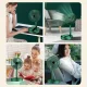 Вентилятор настільний з телескопічною ніжкою та живленням від USB Folding Storage Fan Зелений