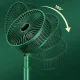 Вентилятор настільний з телескопічною ніжкою та живленням від USB Folding Storage Fan Зелений