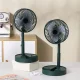 Вентилятор настільний з телескопічною ніжкою та живленням від USB Folding Storage Fan Зелений