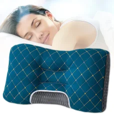 Ортопедична подушка 74х48 см для сну з підтримкою шиї та плечей Pillow-02 Зелена