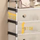 Вішалка для підлоги для одягу 172x63x28 см з 4 полицями для взуття Sklm-27 Біла