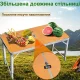 Туристичний посилений складаний стіл Grand Picnic для пікніка з регулюванням висоти та 4 стільці GP4262-4