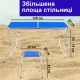 Розкладний стіл 120x60 см з регулюванням висоти 55-70 см і 4 стільцями 41×29×34 см DT4251-1