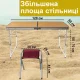 Розкладний стіл 120x60 см з регулюванням висоти 55-70 см і 4 стільцями 41x29x34 см DT4251-2