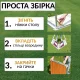 Розкладний стіл 120x60 см з регулюванням висоти 55-70 см і 4 стільцями 41x29x34 см DT4251-2