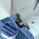 Швейна машинка з педаллю, від мережі та батарейок для дому YASM-825 Багатофункціональний оверлок
