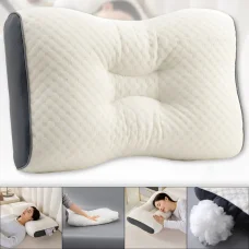 Ортопедична подушка 70х40х10см з анатомічною формою та ефектом пам'яті Pillow-01