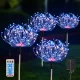 Вуличні садові ліхтарі на сонячній батареї Феєрверк 200LED 2 упаковки по 4 світильники