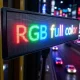 Світлодіодна вивіска 167x23 см з RGB-підсвічуванням для зовнішньої та внутрішньої реклами 220 В