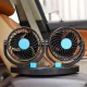 Подвійний автомобільний вентилятор 5 дюймів на 12V від прикурювача з регулятором швидкості MITCHELL Чорний