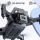 Міні квадрокоптер з камерою 4К, поворотом на 360°, утримання швидкості та літає до 12 хвилин KY912 Чорний