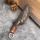 Кухонний ніж 21 см для м'яса з чохлом і дерев'яною ручкою