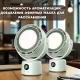 Настільний міні-вентилятор з ліхтариком та акумулятором 2500 мАг