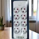 Мережевий подовжувач на 8 виделок 3 USB-портами 2500W 3 метри
