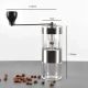 Ручна кавомолка зі скла та нержавіючої сталі 13,5х5 см Coffee Grinder