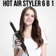Складаний фен-стайлер для укладання волосся з 6 різними насадками Hot Air Styler 1000W