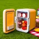 Міні-холодильник на 5 літрів з магнітними дверцятами та полицями Car refrigerator