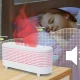 Зволожувач повітря на 120 мл з барвистим LED-підсвічуванням у вигляді полум'я AROMA DIFFUSER KP-0623W Білий