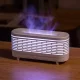 Зволожувач повітря на 120 мл з барвистим LED-підсвічуванням у вигляді полум'я AROMA DIFFUSER KP-0623W Білий