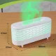 Зволожувач повітря на 120 мл з барвистим LED-підсвічуванням у вигляді полум'я AROMA DIFFUSER KP-0623W Білий