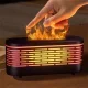 Зволожувач повітря на 120 мл з барвистим LED-підсвічуванням у вигляді полум'я AROMA DIFFUSER KP-6023B Чорний