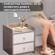 Тумбочка приліжкова 30x40x45 см з 2 висувними ящиками та полицею STL-MD 76