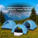 Туристичний намет 200х150х125 см 3-місний з водонепроникним тентом G-Tent