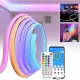 Світлодіодна стрічка 10 мз пультом та керуванням через додаток LED Neon RGB USB