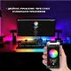 Неонова LED RGB стрічка 5 м з лускатим покриттям та керуванням через додаток, пульт