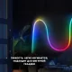 Неонова LED RGB стрічка 5 м з лускатим покриттям та керуванням через додаток, пульт
