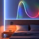 Неонова LED RGB стрічка 5 м з лускатим покриттям та керуванням через додаток, пульт