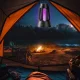 Антимоскітна лампа на акумуляторі з 3 режимами підсвічування Чорна