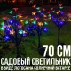 Садовий світильник Лотос 70 см 2 шт. на сонячній батареї з різнобарвним свіченням