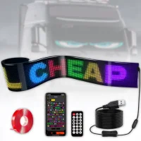 Гнучкий світлодіодний екран 120x595 мм з пультом та Bluetooth LED EYES 16x96