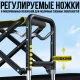 Складний стілець з регульованими ніжками та спинкою для риболовлі та подорожей