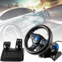 Грове вібраційне кермо 3 в 1 з педалями і КПП для PC/XBOX/PS