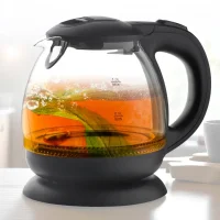Електричний чайник на 1л з боросилікатного скла Domotec MS-7910 1650Вт
