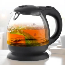 Електричний чайник на 1л з боросилікатного скла Domotec MS-7910 1650Вт