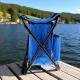 Складаний стілець-рюкзак 2 в 1 з термовідділенням 41x36x29 см Синій