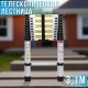 Телескопічна драбина 3.1 м з ремінцем для фіксації та перенесення