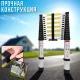 Телескопічна драбина 3.9 м з ремінцем для фіксації та перенесення