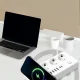 Мережевий подовжувач 3000W з бездротовою зарядкою, 4USB, 2Type-C на 3 м і 3 розетки 481 Білий