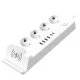 Електричний подовжувач 3000W на 4 розетки з 4USB, бездротовою зарядкою, 2Type-C на 3 м 482 Білий