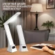 Настільна LED-лампа з годинником та бездротовою зарядкою для телефону TYV-2088