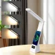Настільна LED-лампа з годинником та бездротовою зарядкою для телефону TYV-2088