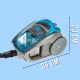 Контейнерний пилосос 3000W з циклонною системою Domotec MS-4404
