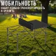 Складаний туристичний стіл 95х55х50 см з 6 стільцями зі спинкою