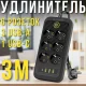 Мережевий подовжувач із 6 розетками й USB-A/C портами 3 метри 2500W Чорний