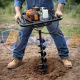 Бензиновий бур із шнеком 100 мм ASSUR ASR741 1700W