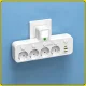 Мережевий адаптер з вбудованим нічником та вимикачами 4х220V | 2хUSB | Type-C 8625UL